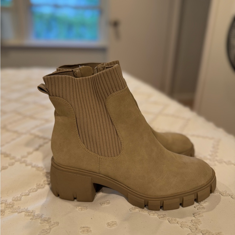 Beige Ankle Boots